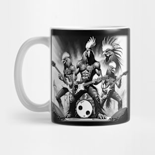 Heavy Metal Rooster Rockers Mug